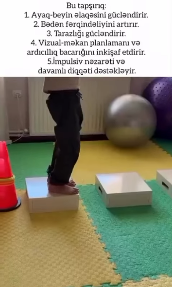 Ayaq-beyin əlaqəsi və bədən fərqindəliyi tapşırığı